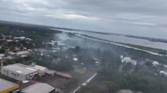 Quema de marihuana cubre de humo Saltos del Guairá