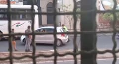 Disparos cerca del colegio Cristo Rey tras roce de vehículos: autor usó un arma de aire comprimido y fue detenido