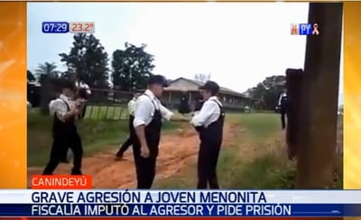 Fiscalía imputa a menonita por agresión a joven