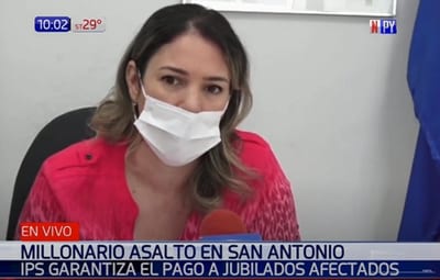 IPS garantiza pago de salario y aguinaldo a asegurados tras asalto