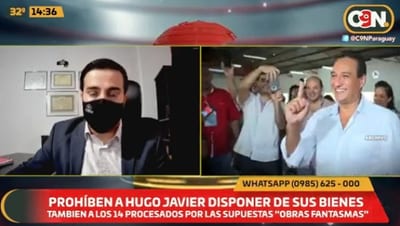 Juez bloquea bienes de Hugo Javier tras imputación