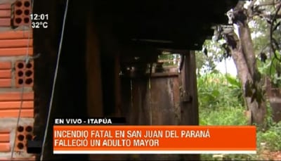 Hombre muere calcinado en su vivienda en Itapúa