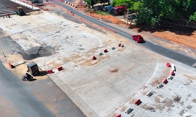 Arrancan trabajos para la rotonda sobre el túnel de Tres Bocas 