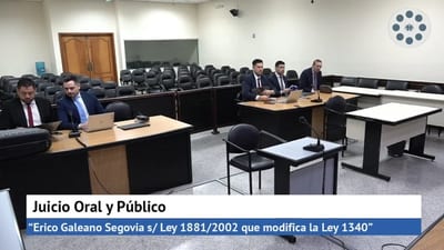 Juicio contra Erico Galeano sigue y fijan audiencias para enero