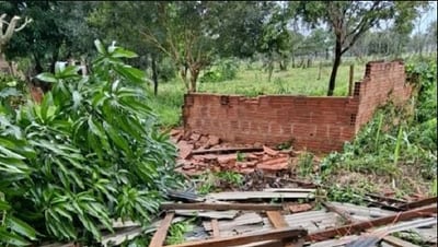 Temporal deja ocho viviendas dañadas y familias reciben asistencia en Capitán Bado