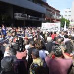 Manifestación de jubilados y asegurados del IPS exige soluciones inmediatas