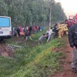 Accidente fatal en Villeta: un muerto y casi 40 heridos