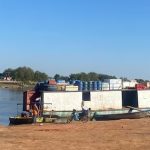 Bajante del río Paraguay paraliza navegación en Concepción