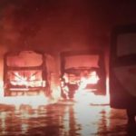 Incendio destruye ocho buses de la Línea 37-B en Asunción