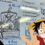 Profesor de física enseña con ejemplos de One Piece