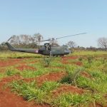 Helicóptero de Senad aterriza de emergencia en Pedro Juan