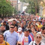 Protesta social en Asunción por viviendas y tierras continúa