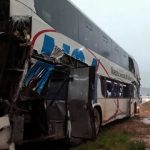 Accidente de bus en Caacupé deja varios heridos