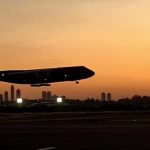 El super avión C-5 Super Galaxy regresa a Paraguay con ayuda para emergencias