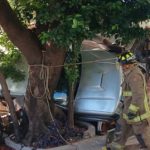 Camioneta termina incrustada en un local tras aparatoso choque en Asunción