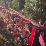 Accidente de bus con estudiantes paraguayos en Brasil