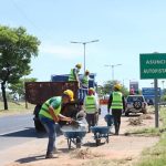 Mantenimiento del viaducto Ñu Guasu para mejorar el drenaje pluvial